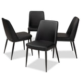 Darcell Modern Contemporary Faux Leather Upholstered Dining Chair (Set of 4)