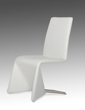VIG Furniture Nisse - Contemporary White Leatherette Dining Chair (Set of 2) VGVCB878-WHT