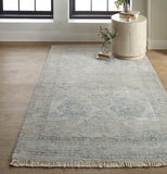 Caldwell Vintage Space Dyed Wool Rug, Natural Tan/Gray, 9ft x 12ft Area Rug