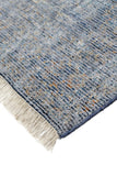 Caldwell Vintage Space Dyed Wool Rug, Aegean Blue/Gray, 9ft x 12ft Area Rug