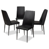Chandelle Modern Contemporary Faux Leather Upholstered Dining Chair (Set of 4)