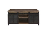 Nineel Industrial Coffee Table Rustic Oak & Black Finish 87955-ACME