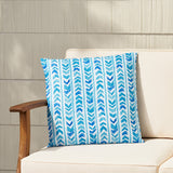 Rapides Modern Indoor Throw Pillow, Blue Noble House