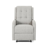 O'Leary Traditional Upholstered Recliner, Beige Noble House