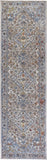 Armant Bohemian Space-dyed Area Runner, Ivory/Gold/Blue, 2ft - 3in x 7ft - 9in