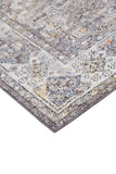 Armant Space-dyed Medallion, Warm Gray/Sky Blue, 9ft-5in x 12ft-5in Area Rug