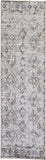 Armant Bohemian Space-dyed Rug, Diamonds, Blue/Gray, 2ft - 3in x 7ft - 9in, Runner