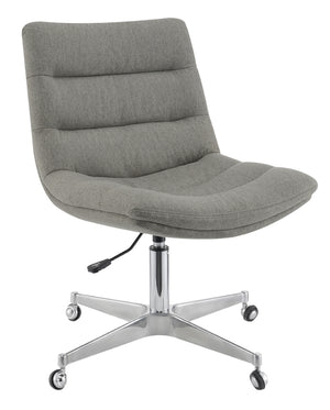 Contemporary Tufted Cushion Office Chair Grey