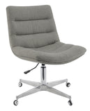 Contemporary Tufted Cushion Office Chair Grey
