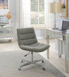 Contemporary Tufted Cushion Office Chair Grey