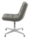 Contemporary Tufted Cushion Office Chair Grey