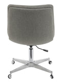 Contemporary Tufted Cushion Office Chair Grey