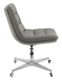 Contemporary Tufted Cushion Office Chair Grey