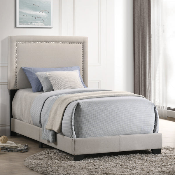 Intercon Zion Modern Upholstered Twin Bed UB-BR-ZONTWN-FOG-C UB-BR-ZONTWN-FOG-C