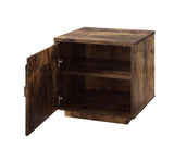 Bellarosa Farmhouse End Table Rustic Oak (Hazelnut Distress Wood) 88042-ACME