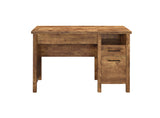 Delwin Country Rustic Lift Top Office Desk with File Cabinet Antique Nutmeg