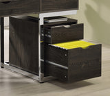 Noorvik Contemporary 2-drawer Mobile File Cabinet Dark Oak