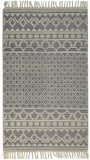 Phoenix Contemporary Moroccan Style Rug, Gray/Ivory, 7ft-9in x 9ft-9in Area Rug