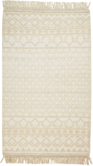 Phoenix Contemporary Moroccan Style Rug, Ivory, 7ft - 9in x 9ft - 9in Area Rug