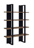 Modern Bookcase with 4 Full-length Shelves