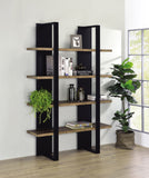 Modern Bookcase with 4 Full-length Shelves