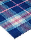 Crosby Eco-Friendly PET Dhurrie, Bright Blue/Peony Pink, 8ft x 10ft Area Rug
