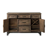 Intercon Whiskey River Industrial Sideboard WY-CA-5838-GPG-C WY-CA-5838-GPG-C