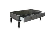 House Beatrice Transitional/Vintage Coffee Table Charcoal & Light Gray Finish 88815-ACME