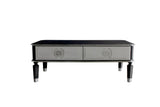 House Beatrice Transitional/Vintage Coffee Table Charcoal & Light Gray Finish 88815-ACME