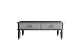 House Beatrice Transitional/Vintage Coffee Table Charcoal & Light Gray Finish 88815-ACME