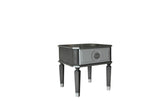 House Beatrice Transitional/Vintage End Table Charcoal & Light Gray Finish 88817-ACME