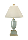 Old Washed Urn Lamp - Blue