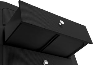 Artisto Ash Veneer / Engineered Wood / Metal Contemporary Black Chest - 34" W x 19" D x 48" H