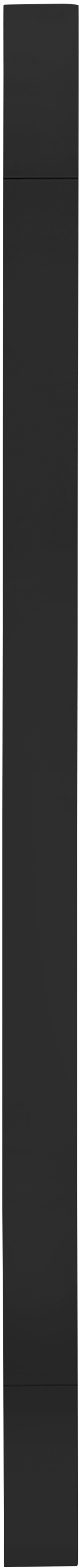 Artisto Ash Veneer / Engineered Wood Contemporary Black Mirror - 42" W x 30" D x 2" H