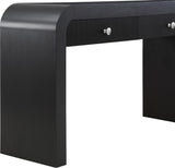 Artisto Ash Veneer / Engineered Wood / Metal Contemporary Black Console Table - 54" W x 15" D x 31.5" H