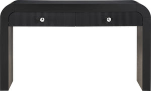 Artisto Ash Veneer / Engineered Wood / Metal Contemporary Black Console Table - 54" W x 15" D x 31.5" H