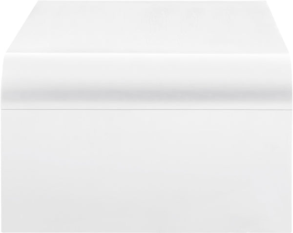 Artisto Ash Veneer / Engineered Wood Contemporary White Coffee Table - 50" W x 30" D x 18" H