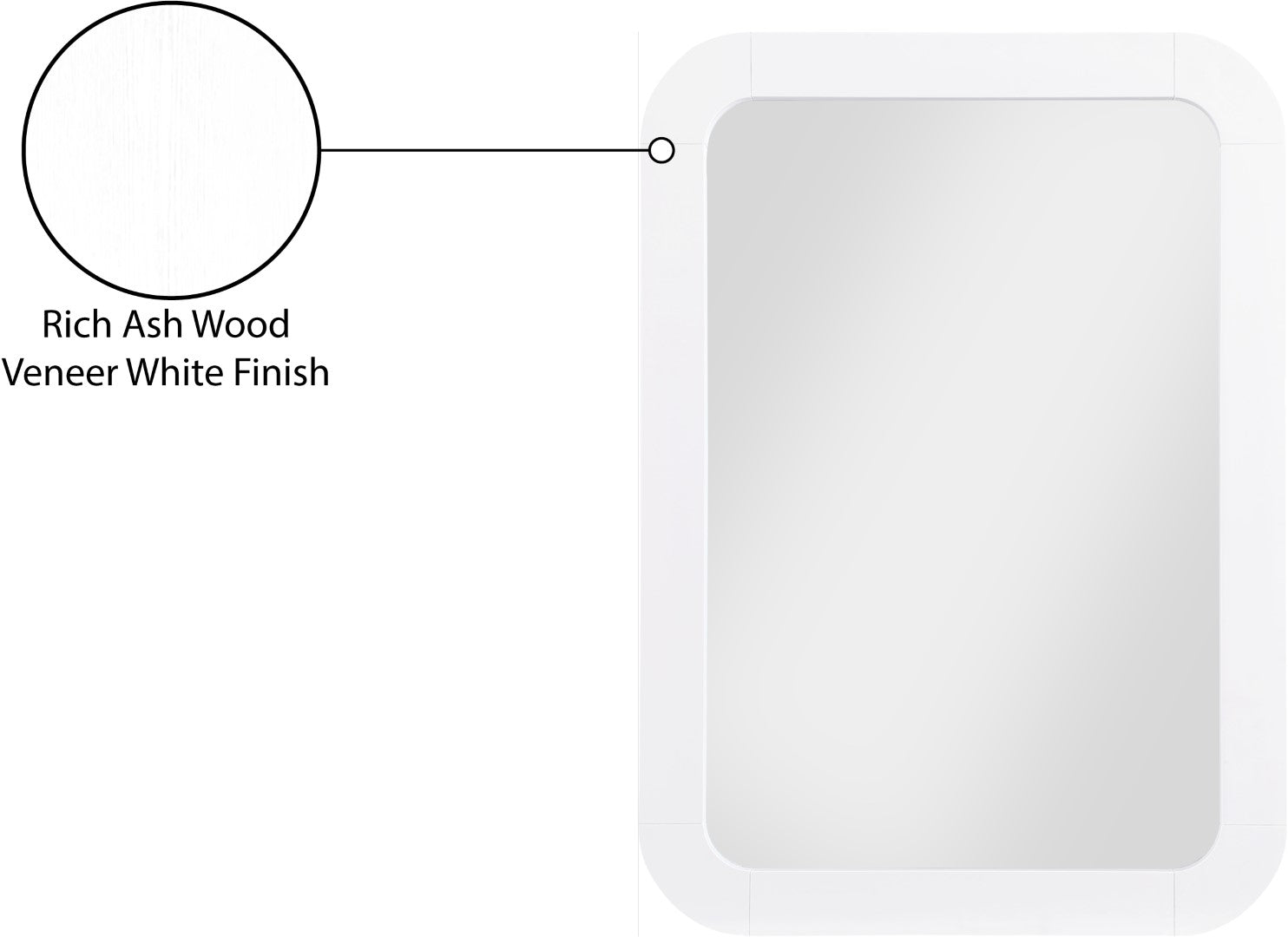 Meridian Furniture Artisto Mirror - Thumbnail 4