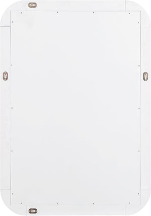 Artisto Ash Veneer / Engineered Wood Contemporary White Mirror - 42" W x 30" D x 2" H