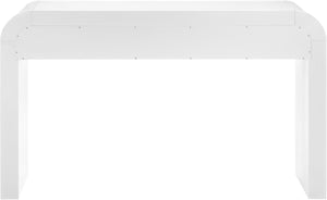 Artisto Ash Veneer / Engineered Wood / Metal Contemporary White Console Table - 54" W x 15" D x 31.5" H