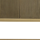 Sagebrook Home Contemporary Wood, 55"h 2-door Cabinet, Gold 16678 Gold Mango Wood