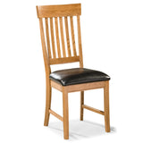 Family Dining Transitional Slat Back Chair - Set of 2