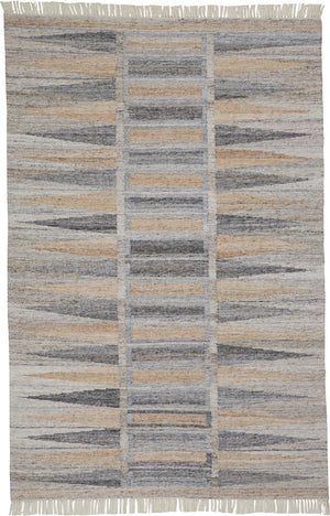 Beckett Eco-Friendly Moroccan Mosaic Rug, Latte Tan/Gray, 9ft-6in x 13ft-6in