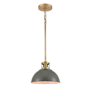 Lyndon 10'' Wide 1-Light Mini Pendant - Gray