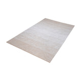 Delight Handmade Cotton Rug in Beige and White