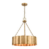 Clausten 21'' Wide 4-Light Chandelier - Brass