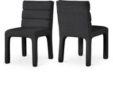 Kai Boucle Fabric Contemporary Dining Chair - Set of 2