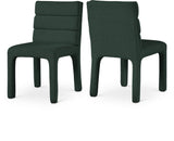 Kai Boucle Fabric / Metal / Plywood / Foam Contemporary Green Boucle Fabric Dining Chair - 19" W x 23" D x 34" H