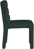 Kai Boucle Fabric / Metal / Plywood / Foam Contemporary Green Boucle Fabric Dining Chair - 19" W x 23" D x 34" H