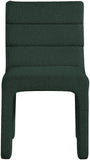 Kai Boucle Fabric / Metal / Plywood / Foam Contemporary Green Boucle Fabric Dining Chair - 19" W x 23" D x 34" H